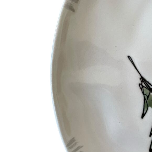 ELI + ANA Whimsy SKIING SANTA Dinner Plate Set of 4 Ceramic Christmas Holiday - Picture 15 of 16